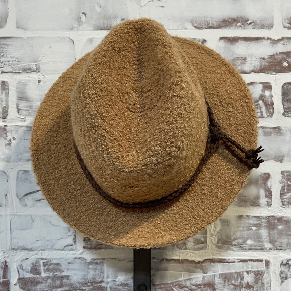 ADORA Accessories - Adora Cozy Tan Fedora Hat